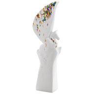 Pegasus, Coloured with gold, H 42 cm