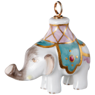 Pendant elephant blanket in turquoise, H 3,4 cm