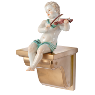 Violine, Coloured with gold, H 20 cm