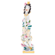 Sleeping Beauty fairytale figure, Coloured with gold, H 10 cm