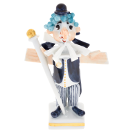 Gnome nose fairytale figure, Coloured with gold, H 8,3 cm