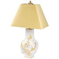 Table Lamp Snowball Blossom, Coloured with gold, H 49 cm