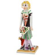 Gardener girl with watering can, H 18 cm