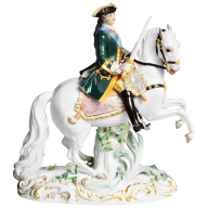 Empress Catherine II on horseback, H 25 cm