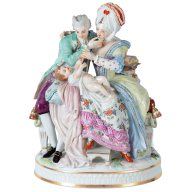 group, Coloured, with gold, signature Meissen exclusive collection, limited