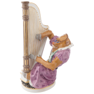 Monkey Musicians Female Mandrill Harpist