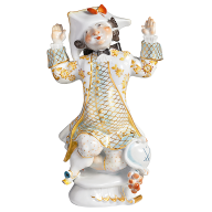 Dwarf (of dwarf 73525), Coloured, with gold, Limited Masterpieces, H 19 cm