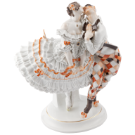 Dancing couple from the "Russian Ballet", H 27 cm