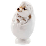 Hedgehog Animal young, Coloured, without gold, H 5,5 cm