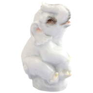 Elephant, Coloured, without gold, H 5,5 cm