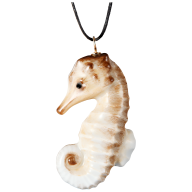 Pendant "Nature light" Full relief Seahorse, 5 x 2,9 cm