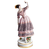 Female Dancer "Fanni Elßler", H 34 cm