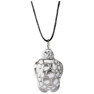 Pendant "Platinum" half relief Turtle, 3,6 x 2 cm
