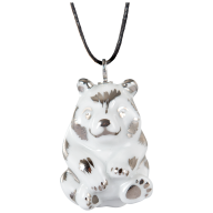 Pendant "Platinum" Full relief Panda, 3,7 x 2,2 cm