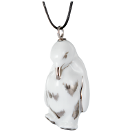 Pendant "Platinum" Full relief Penguin, 4,7 x 2,1 cm
