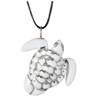 Pendant "Platinum" Full relief Turtle, 4 x 3,3 cm