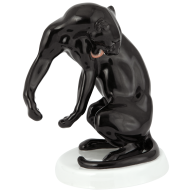 Panther, black coloured, H 17 cm