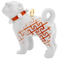 Dog Pug pendant, 3,4 x 3,5 cm