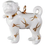 Dog Pug pendant, 3,4 x 3,5 cm
