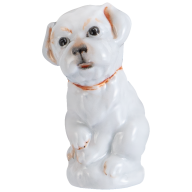 Dog Animal young, Red coloured, H 5,5 cm