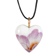 Pendant Heart medium, rose gold, "Spring Passion", 2,2 x 1,7 cm