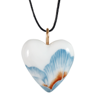 Pendant Heart big loop rose gold, "Spring Passion", 2,4 x 2,1 cm