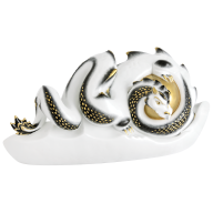 Flaming Pearl in black and gild, lim. 25, H 15,5 cm