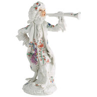 Monkey Orchestra Trumpeter, Old Yellow Lion, H 14 cm