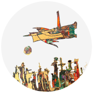 Wall Picture, High-Flyer, Ø 50 cm