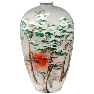 "Winter" vase, H 40 cm