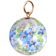 Pendant "Boule" Forget-me-not, Ø 2,1 cm