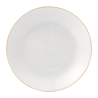 Soup Plate, Shape "MEISSEN® Cosmopolitan", without decoration, gold rim, Ø 20,5 cm