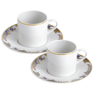 Espresso set, 2-pcs, Noble Blue, Shape "No 41"
