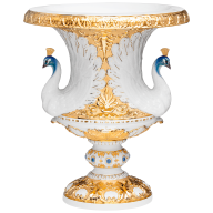 "Peacock" vase, H 36 cm