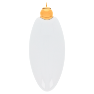 Ellipse, Golddecoration, glossy, H 9,5 cm