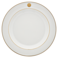 Soup Plate, Shape "No 41", Swords Luxury Gold, swords medallion, gold rim, Ø 23 cm