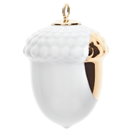 Acorn, golden Dot, H 4,4 cm