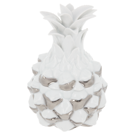 Box Pineapple, platinum Dot, H 15 cm