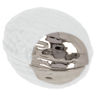 Box Walnut, platinum Dot, L 6,5 cm