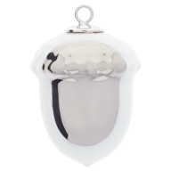 Acorn, platinum Dot, H 4,4 cm