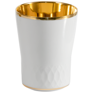 Champagne goblet, swords relief, Shiny gold, rich, H 10,5 cm