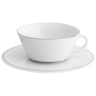 Tea cup & saucer, Shape "Vitruv", Platinum, V 0,2 l