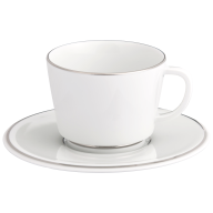 Espresso cup & saucer, Shape "Vitruv", Platinum, V 0,1 l