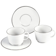 Espresso set, 4-pcs, Platinum