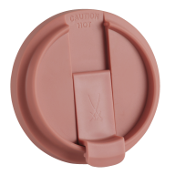 Plastic lid for coffee to go mug, red