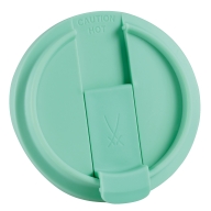Plastic lid for coffee to go mug, seladon