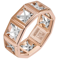 Ring Swords Insignum, 750 rose gold, bicolor