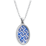 Pendant SIGNET "Royal Palace" Blue/Platinum