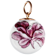 Pendant "Boule" Tuberose relief in Purple, Ø 1,9 cm