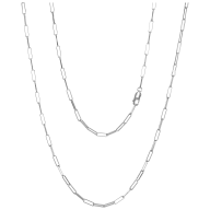 Necklace Laguna, Ø 3 mm, 925 sterling silver, length 100 cm